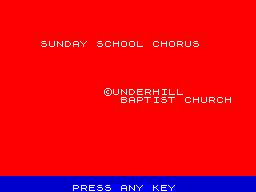 Opening screen