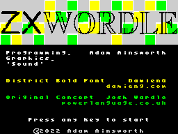 Opening screen