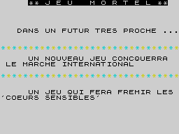 Opening screen