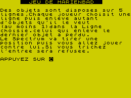 Opening screen