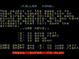 Opening screen