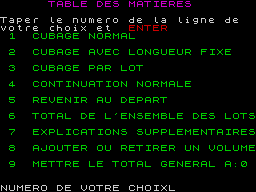 Running screen