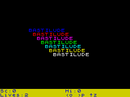 Opening screen