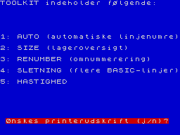 Running screen