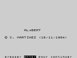 Opening screen