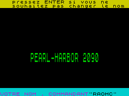 Opening screen