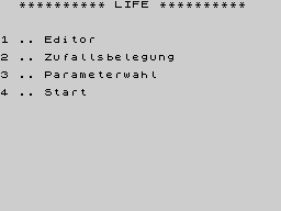 Opening screen
