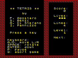 Opening screen