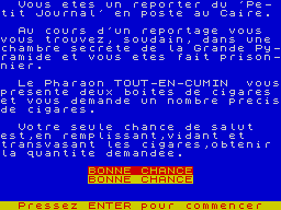 Opening screen