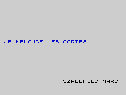 Opening screen