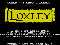 Opening screen