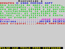 Opening screen