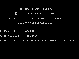 Opening screen