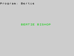 Opening screen