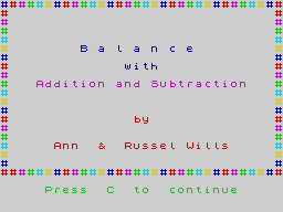 Opening screen