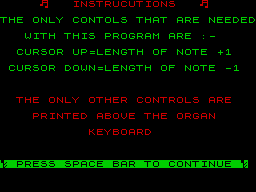 Opening screen
