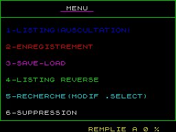 Opening screen