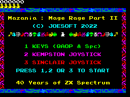 Opening screen