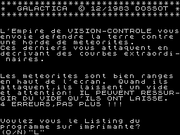 Opening screen