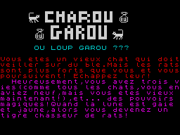 Opening screen