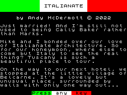 Opening screen