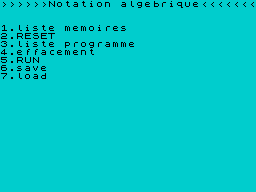 Running screen