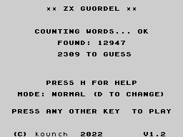 Opening screen