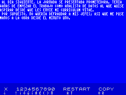 Running screen