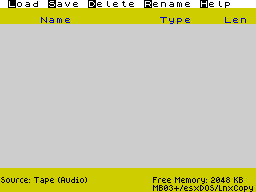 Running screen