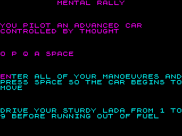 Opening screen