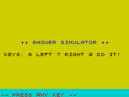 Opening screen