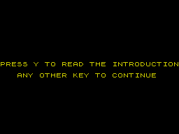 Opening screen