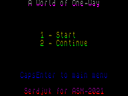 Opening screen
