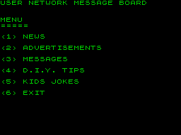 Running screen