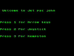 Opening screen