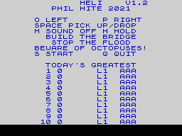 Opening screen