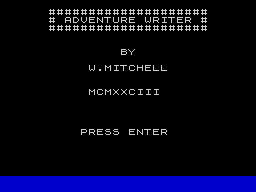 Opening screen
