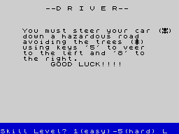 Opening screen