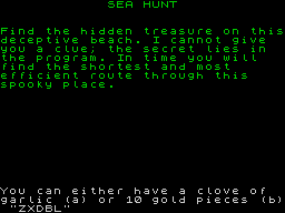 Opening screen