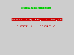 Opening screen