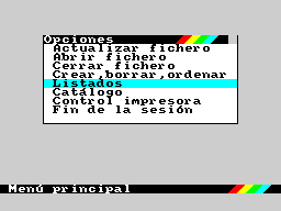 Running screen