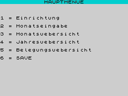Opening screen