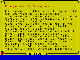 Opening screen