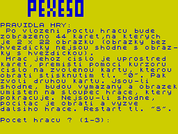 Opening screen