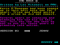 Opening screen