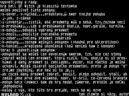 Opening screen