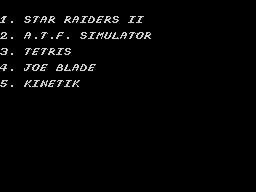 Opening screen