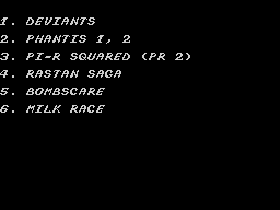 Opening screen