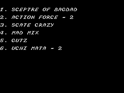 Opening screen