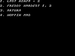 Opening screen